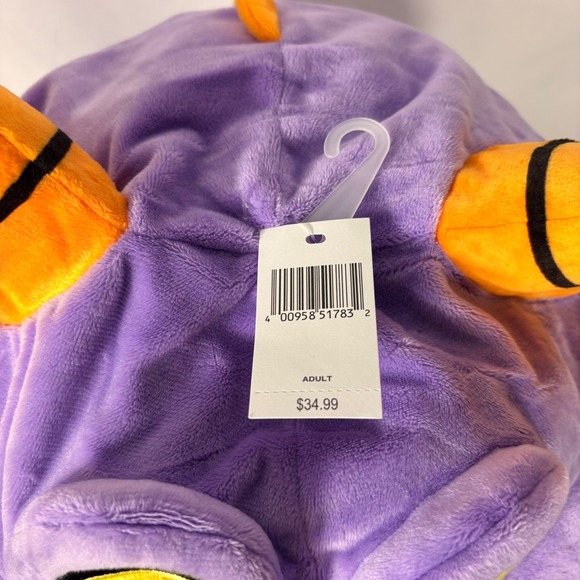 Disney Figment Purple Dragon Plush Hat One Size Adult Halloween Accessory - Picture 6 of 10